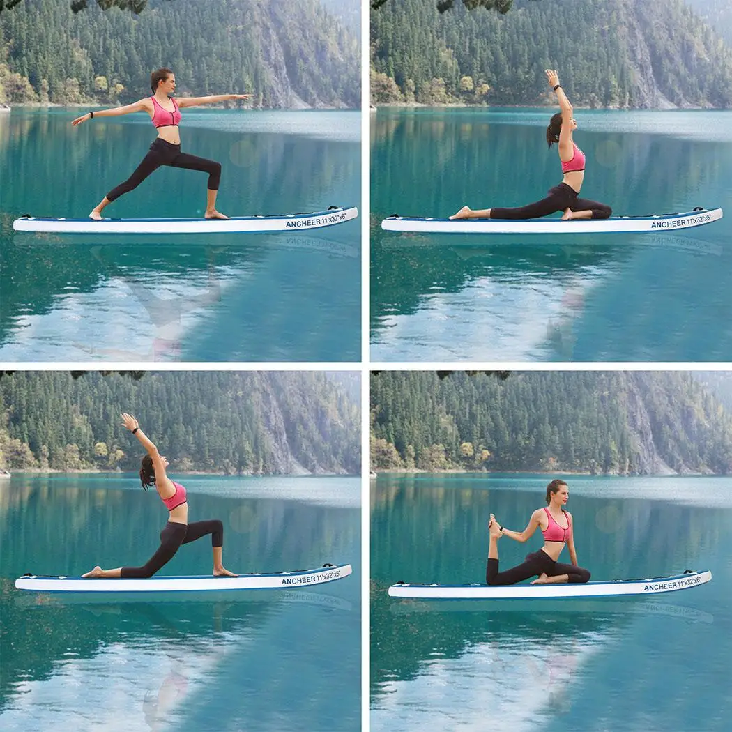 

Double-layer Surf Board All-purpose Adjustable Stand Up Paddle Inflatable 1000D Brushed Surfboard Paddle Board 330 x 80 x 18 cm