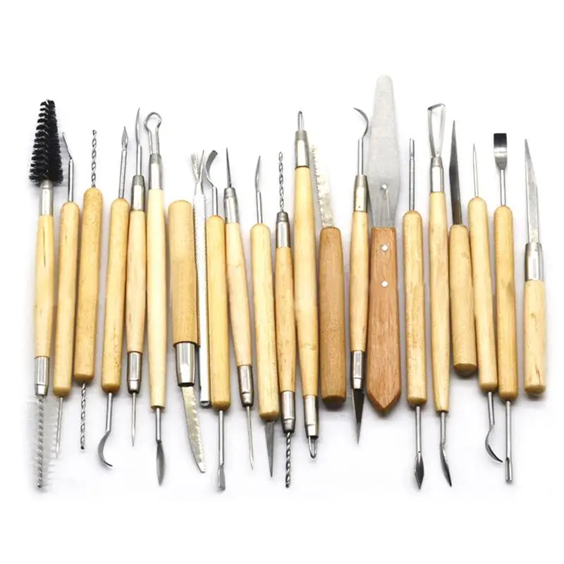 22Pcs Arts Crafts Clay Sculpting Tools Set Fimo Modeling Carving Tools