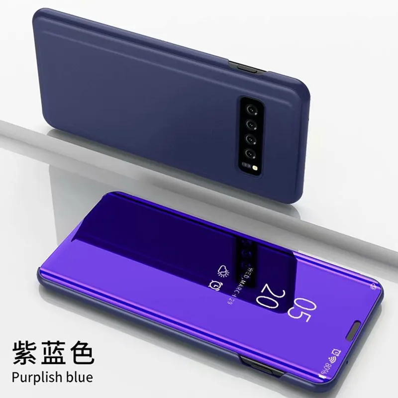 

Smart Mirror Flip Phone Case For Samsung Galaxy S9 S10 S8 S7 S6 Edge Plus S10E Clear View Cover For Samsung Note 9 8 5 4 3 Case
