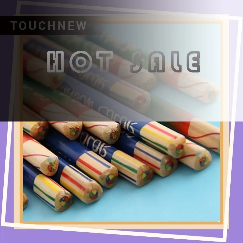 

Sale Practical 120 four-color core Colouring pencils creative beautiful painted triangle core children color