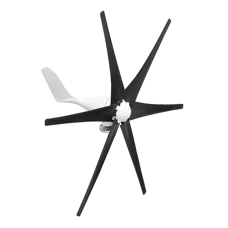 

12V/24V/48V 800W Generator Wind Turbines 6 Blades Horizontal Black Low Noise