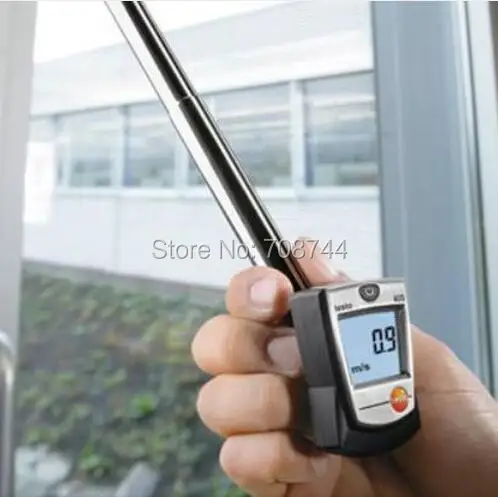 NEW Testo 405-V1 Thermal Anemometer with Duct Holder Air/Wind Speed Meter Tester 