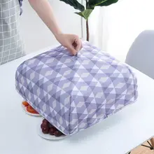 2 размера мини портативный складной чехол сумка для ланча алюминиевая фольга обеденный стол чехлы Защита от пыли муха еда крышка Кухонные гаджеты