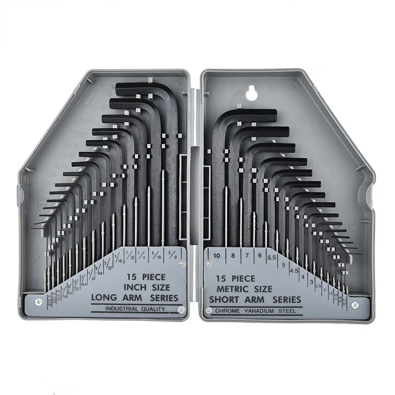 

30pcs/Set Allen Wrench Hexagonal Wrench Metric Wrench Set Short Arm Long Arm