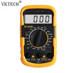 DT830D мини Портативный цифровой мультиметр AC/DC Напряжение Meter Текущий тестер детектор портативные мультиметры Напряжение тестер метров