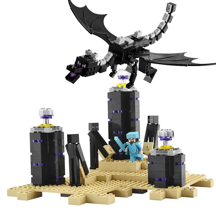 634PCS Bela 10178 Fit Legoness Minecraft 21117 Ender Dragon Set Mini figures Building Blocks Toys for Children Christmas Gifts цена 634PCS Bela 10178 Fit Legoness Minecraft 21117 Ender Dragon Set Mini figures Building Blocks Toys for Children Christmas Gifts цены онлайн