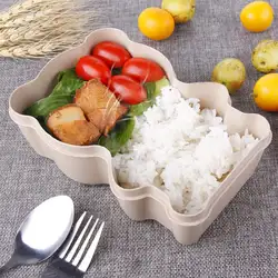 Новый! Портативный милый Bearl Ланчбокс еда фрукты контейнер для хранения Bento безопасный еда Пикник ёмкость для хранения Bento коробки