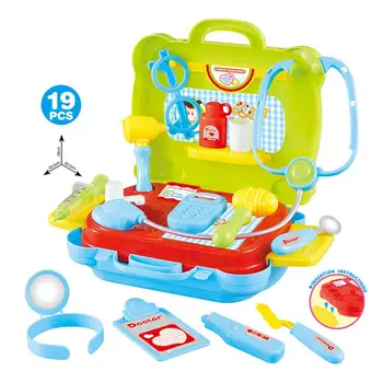 

Toy Set Child Doctor Kit 19 Piece Pretend Play Dentist Medical Kit School Classroom and Doctor Cosplay Costume Dress Up