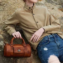 Женская сумка-мессенджер через плечо, подушка, кожаная сумка ручной работы, винтажная женская сумка из натуральной кожи на плечо