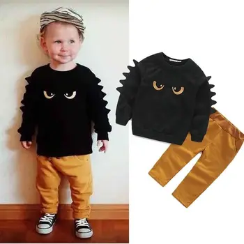 

Autumn Winter Baby Boy Cute Clothing 2019 2PCS Fashion Pullover Sweatshirt Top + Pant Clothes Set Baby Toddler Boy Outfit Suit