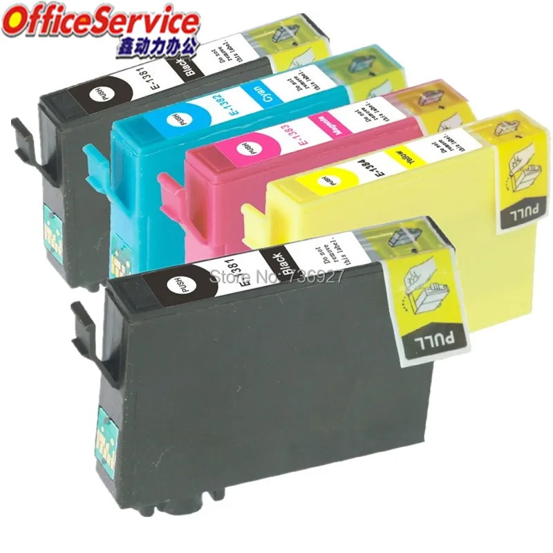 5X T1381 T1382 T1383 T1384 совместимый чернильный картридж для Epson Workforce 60/320/325/525/625/630/633/840