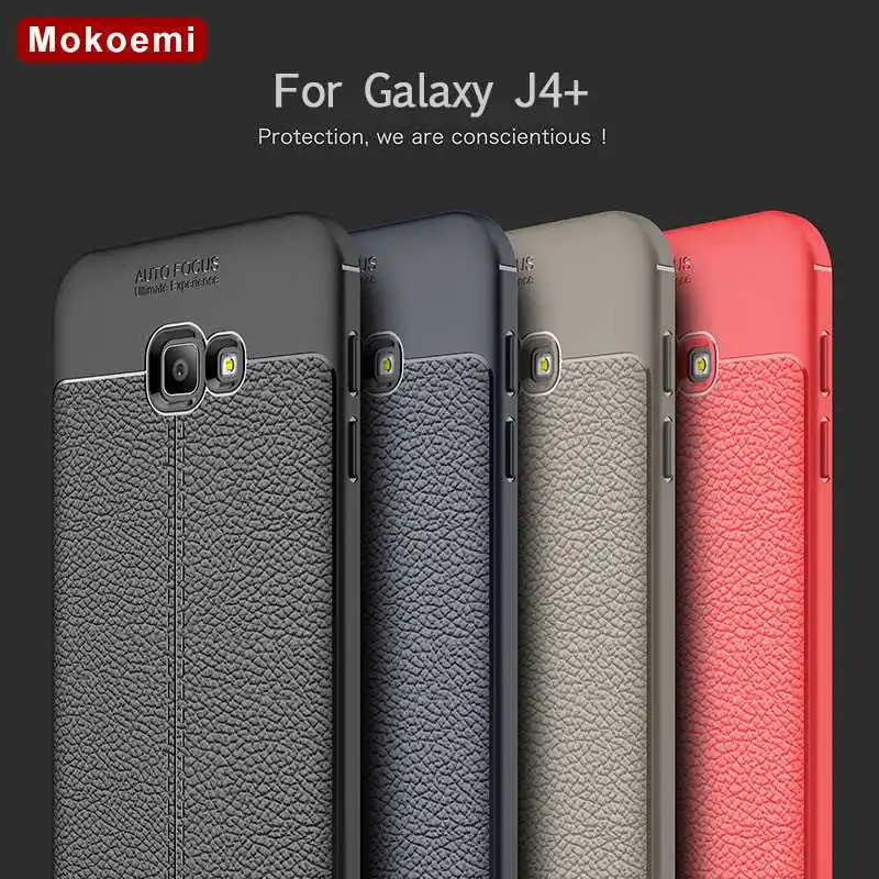 

Mokoemi Fashion Lichee Pattern Shock Proof Soft 6.0"For Samsung Galaxy J4 Plus Case For Samsung Galaxy J4 Plus Phone Case Cover