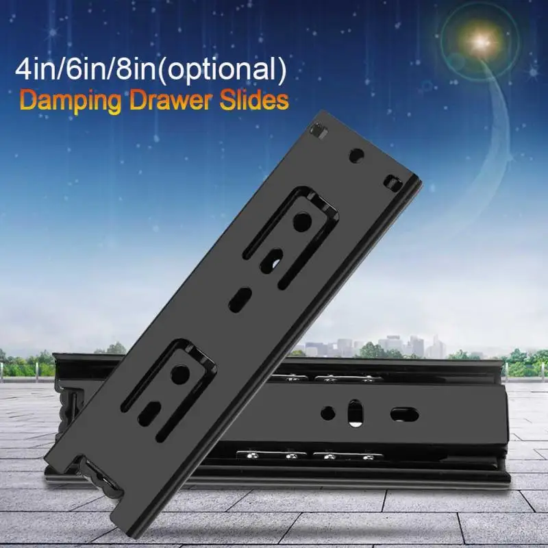 

2Pcs/Lot Drawer Slide Furniture Sliders Correderas Cajones Full Extension Guide Rail For Home Kitchen Drawer Cupboard Furniture