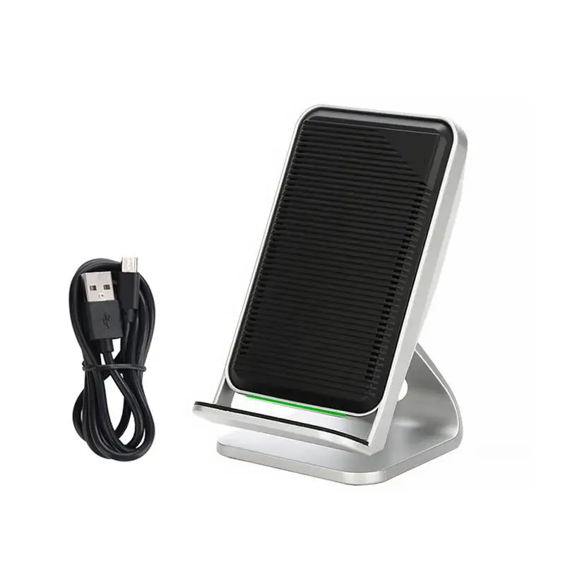 

Fast Wireless Charger Stand Pad Mat QI Certified Fast Wireless Charging Stand With Cooling Fan Phone Holder Portable Charger