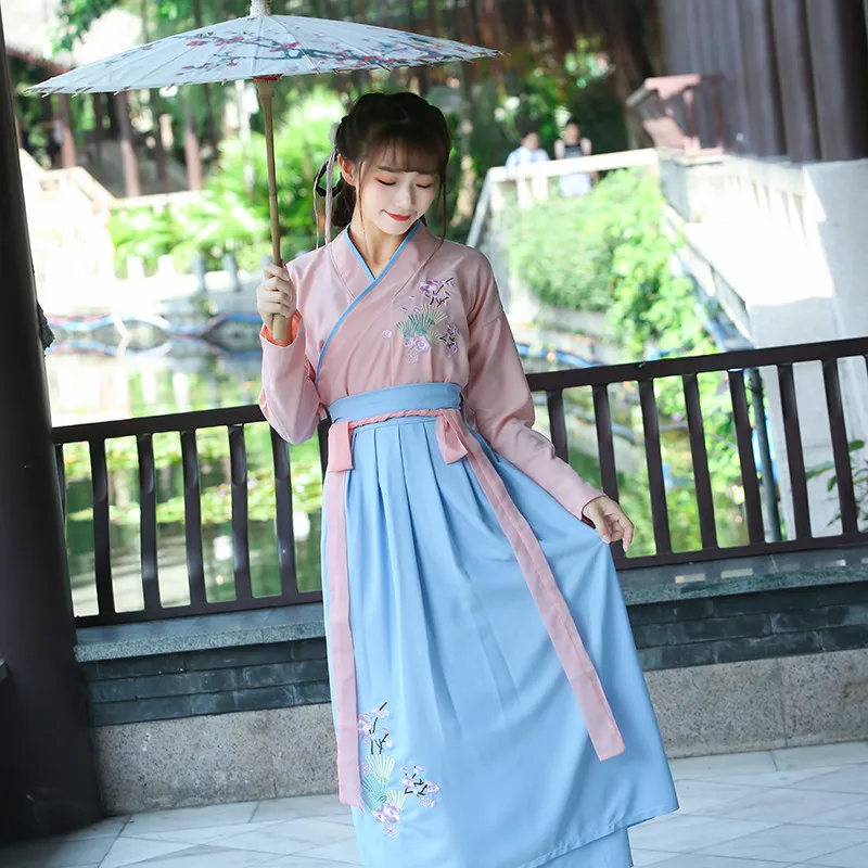 Лимит продаж 2019 Женская китайская модная юбка Hanfu длинный костюм феи для весны