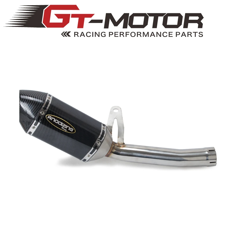 

Motorcycle Full Exhaust System Slip on With Muffler Link Pipe Middle Pipe FOR YAMAHA MT09 MT-09 FZ-09 Not Tracer 2014-2019