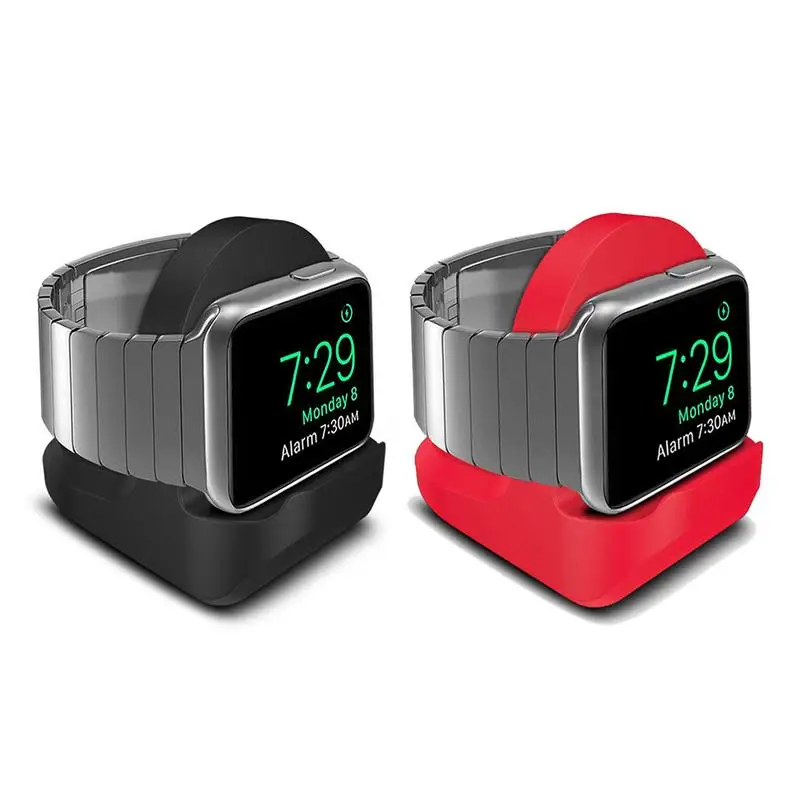 

2 In 1 TPU Non-slip Charging Dock Stand Compact Stand Charger For Apple Watch iWatch Series 4 3 2 1