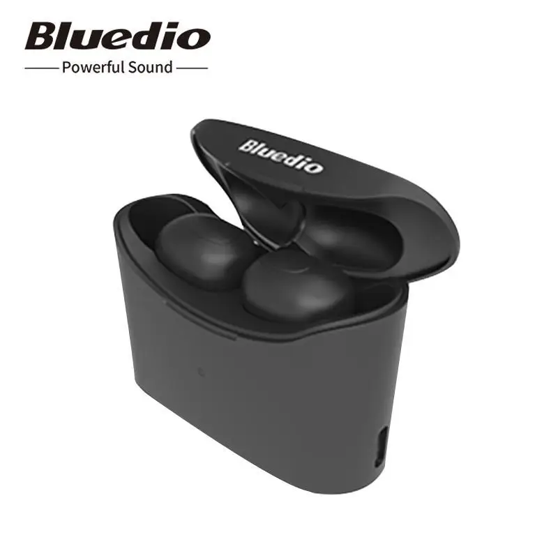 

Bluedio T-elf Mini TWS Bluetooth Earphones Wireless Earbuds In-Ear Headsets Voice Control Eardphone w/Mic Charging Box