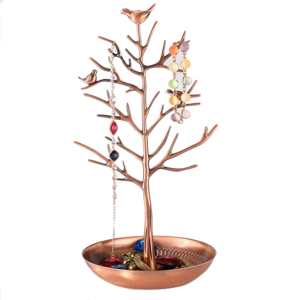 

New Bird Tree branch Jewelry Organizer Keys Rack Earring Necklace Bracelets Jewelery Display Stand Holder