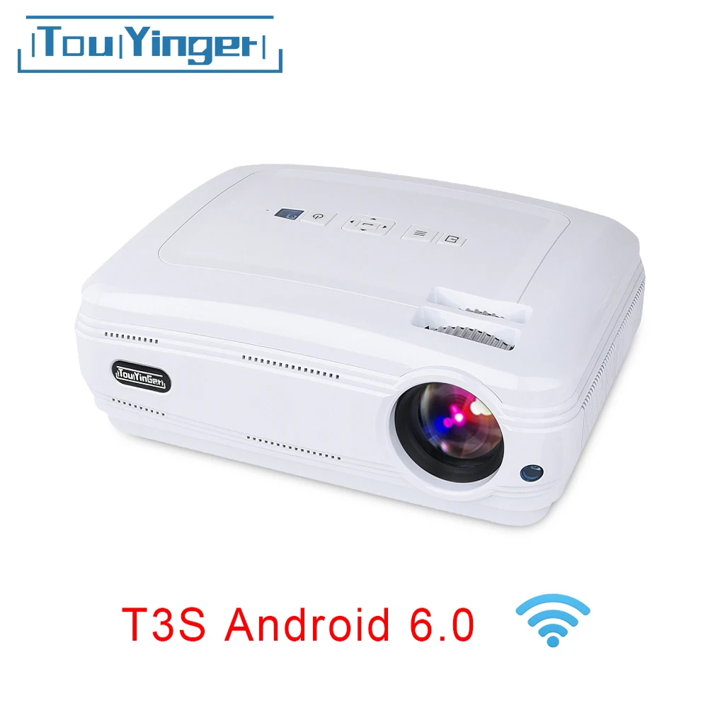 Touyinger T3 видео проектор 3500 люмен видеопроектор (Android Bluetooth) Beamer светодиодный
