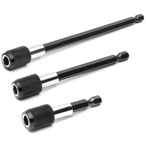 

3pcs Magnetic Screwdriver Extension Quick Release 1/4" Hex Shank Holders Drill Bit Chuck Adapter Quick Release Screwdriver Drill