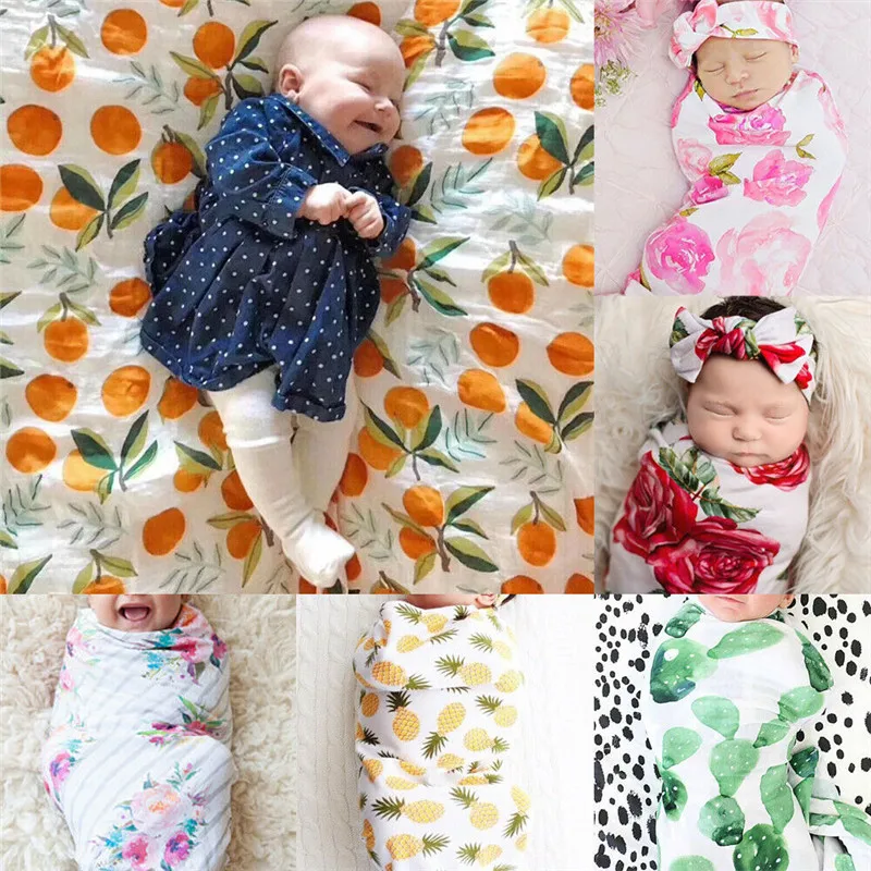 

PUDCOCO Hot Fashion Soft Baby Infant Newborn Boy Girl Floral Swaddle Wrap Blanket Lovely Sleeping Bag Cloth