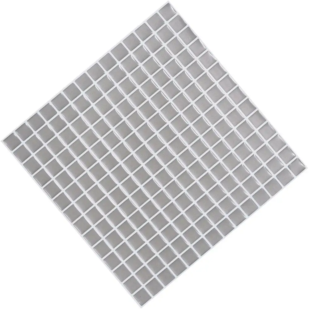 Яркие плитки водостойкие виниловые самоклеющиеся обои 3D пилинг и палочка серебряная мозаика кирпичная плитка для стен-1 лист