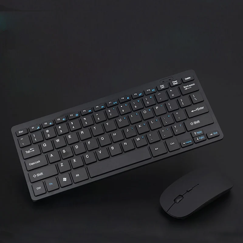 

Wireless Keyboard Ultra Thin Mini 2.4GHz and Wireless Mouse Mice Kit Combo Set Mini Keyboard Mouse for Gaming Work Mouse
