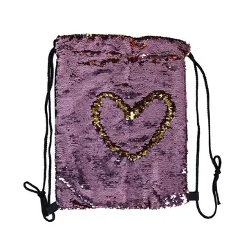 

Women Fashion Backpack Double Color Reversible Sequins Mermaid Backpacks Funny Ladies Magic Sequins Rucksack for Girl 2019 New
