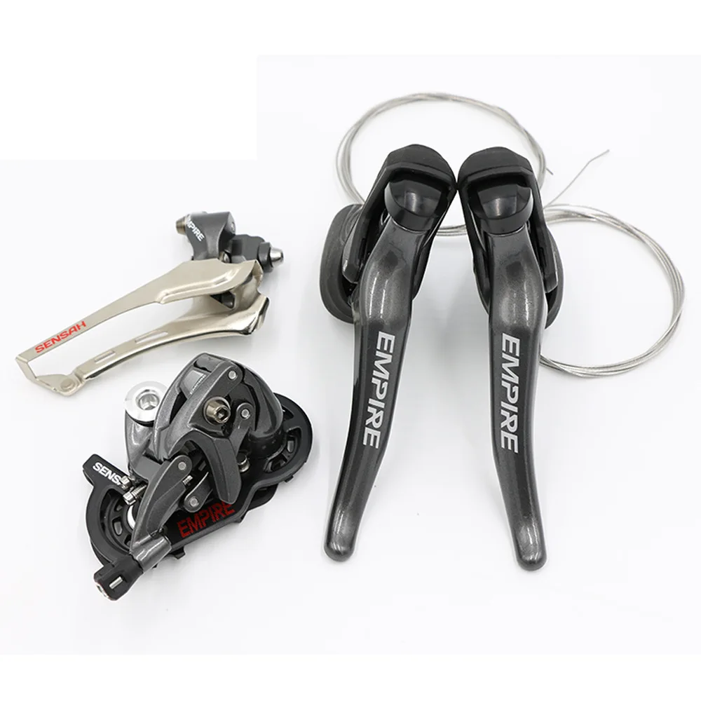 Conjunto de grupo Kit de transmisión de bicicleta Kit de bicicleta de carretera pequeño juego de palanca de freno