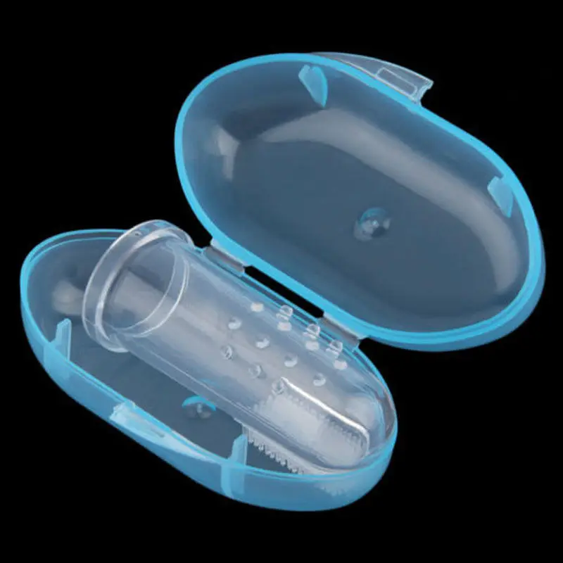 Комплекты для здравоохранения для новорожденных и детей постарше, Мягкая Силиконовая зубная щетка, массажер для зубов