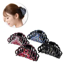 Заколка для волос, большой кристалл, практичные аксессуары для волос, зажим для волос, заколка для волос, заколка для женщин, случайные цвета, Прямая поставка
