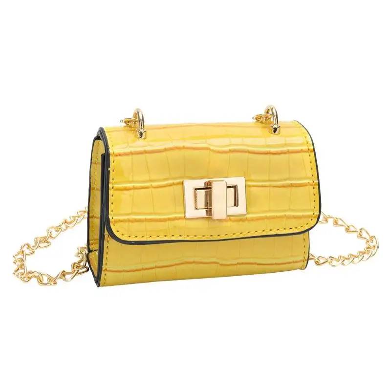 Модные блёстки для маленьких девочек мини кошелек цепи Crossbody сумки на плечо