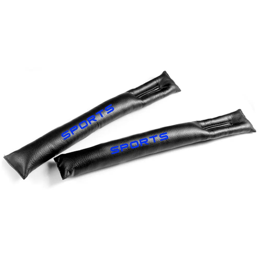 

Sports Car Seat Gap Padding Seam Plug Decoration Leak-Proof Pads Fillers Spacer Pad Seat Gap Slot Plug Stopper PU Leather 2Pcs