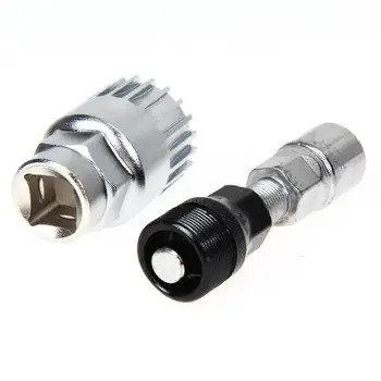 

Practical Mountain Road Bikes Bicycle New Extractor Bottom Bracket Cycling Remover Repair Tool Set Steel Silver high quality