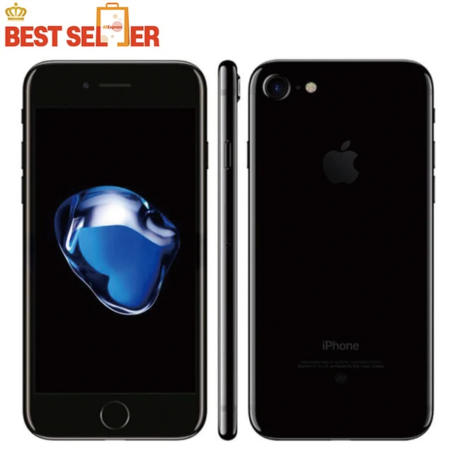 Оригинальное разблокирована Apple айфон 7 мобильный телефон 2 Гб 32 GB/128 GB/256 GB IOS 12.0MP Камера телефона Apple A10 отпечатков пальцев смартфонов