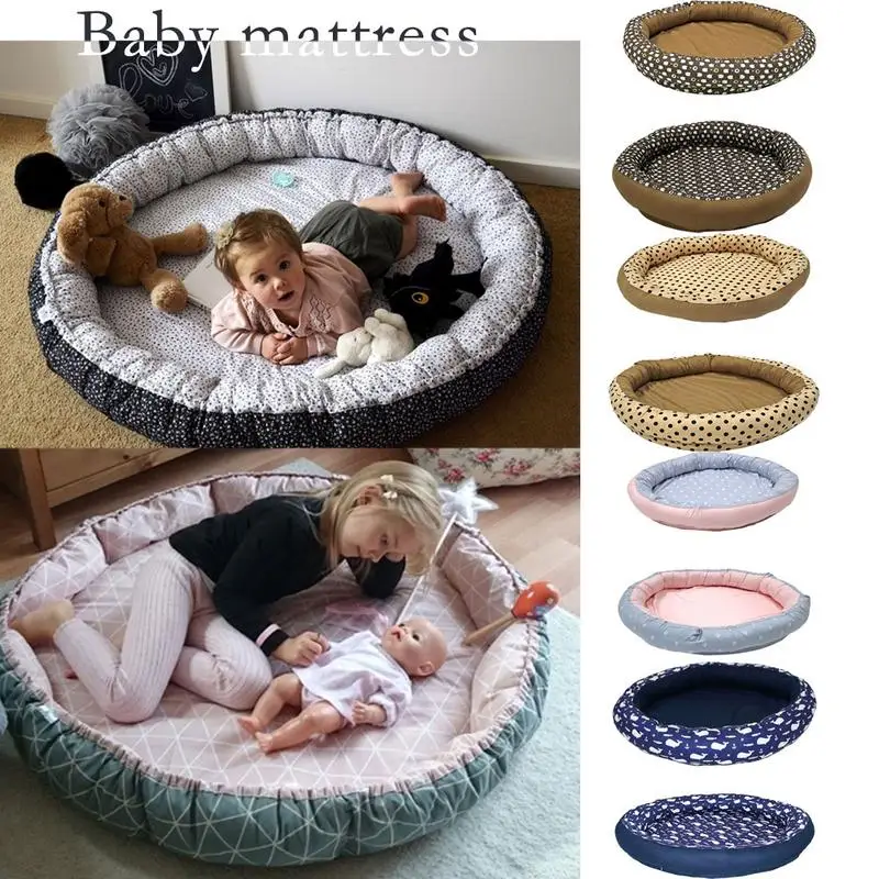 Круглая форма большая новорожденная детская бионическая кровать многоцелевая игровая Подушка кровать для детей в возрасте от 0 до 5 лет