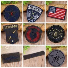 Изысканные военные нашивки для поднятия боевого духа вышивка мозаика наклейки на украшения из ткани железо на байкерском пользовательском нашивка аппликации флаг значки