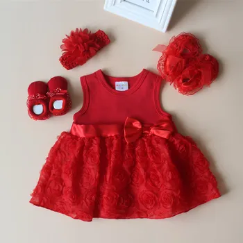 

2019 Summer New Born Baby Girls Infant Dress Summer Kids Party Birthday Outfits 0-2years Cotton Clothing Dress Girls Clothes