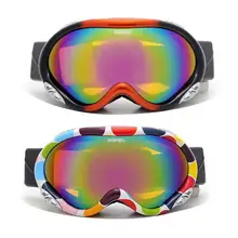 Лыжные очки для парящих взрослых мужчин и женщин, многоцветная оправа, лыжные очки, двойные противотуманные ветрозащитные очки для катания на лыжах