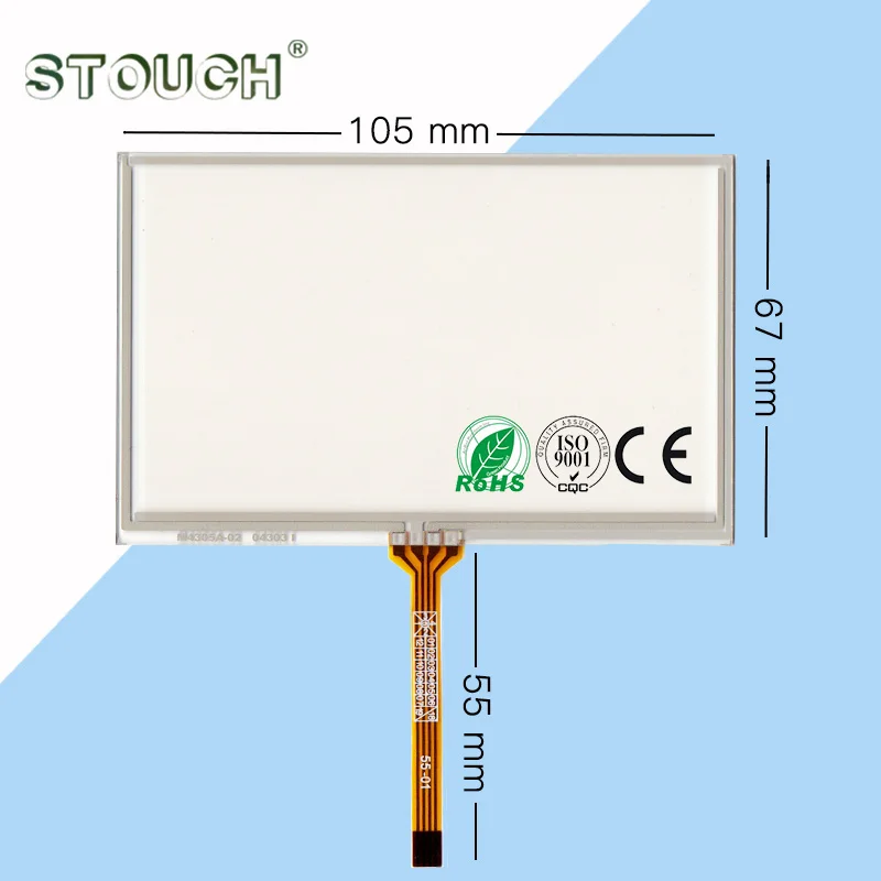 4.3'' touch screen Resistive 4 wire PIN panel FOR HannStar HSD043I9W1-A00 AT043TN24 AT043TN25 inch digitizer | Компьютеры и