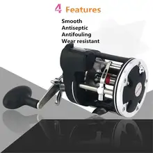 Mount Chain 30/50# барабан рыболовное колесо Катушка высокопрочная 3,8: 1 нержавеющая сталь цифровой дисплей Рыболовная катушка правая/левая рука