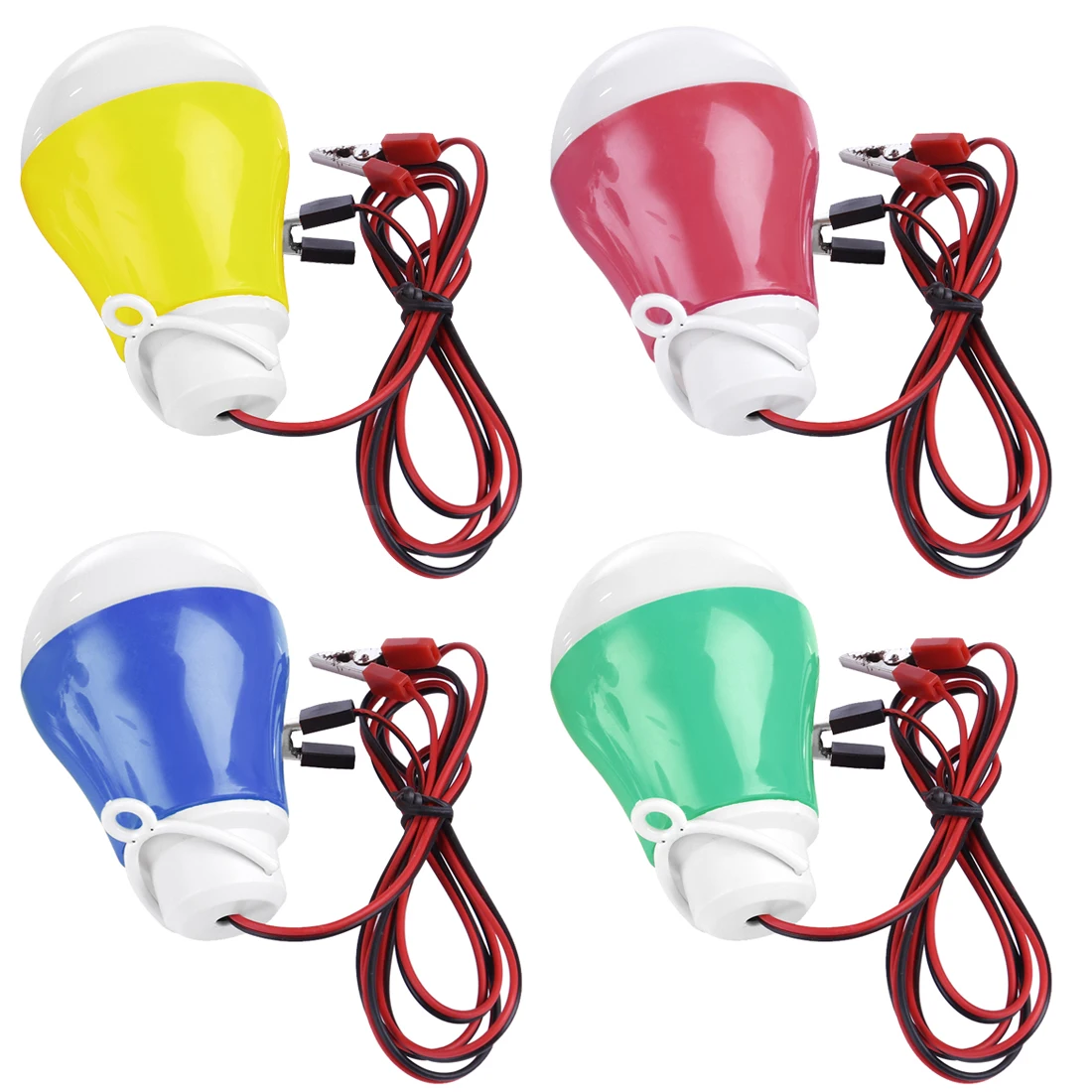 5v5w светодиодный Замена лампы накаливания с проводки и зажим для стерлингов генератор (красный/желтый/синий/зеленый случайный) модель