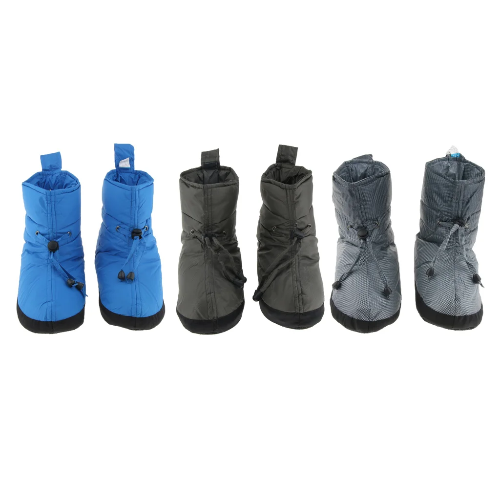 

Soft Duck Down Shoes Slippers Winter Warm Tent Booties Boots