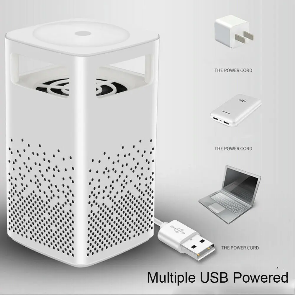 Новинка 2019 USB фотоcatитический репеллент против комаров лампа ловушка для