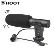 SHOOT 3,5 мм камера Микрофон VLOG фотография интервью цифровой видео Запись микрофон для Nikon Canon DSLR камера