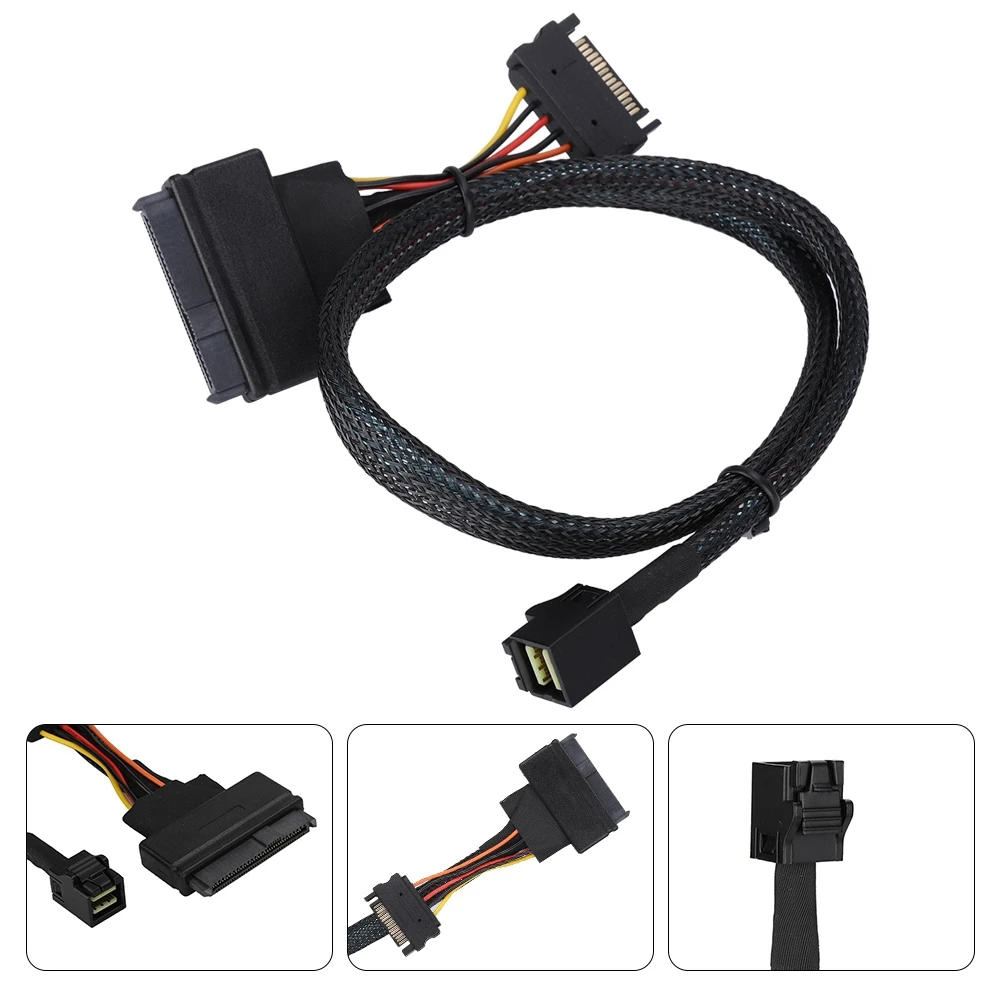 50 см MINISAS HD SFF 8643 для 8639 12 Гбит/с высокая Скорость сплиттер кабель 4I SAS68P/F до