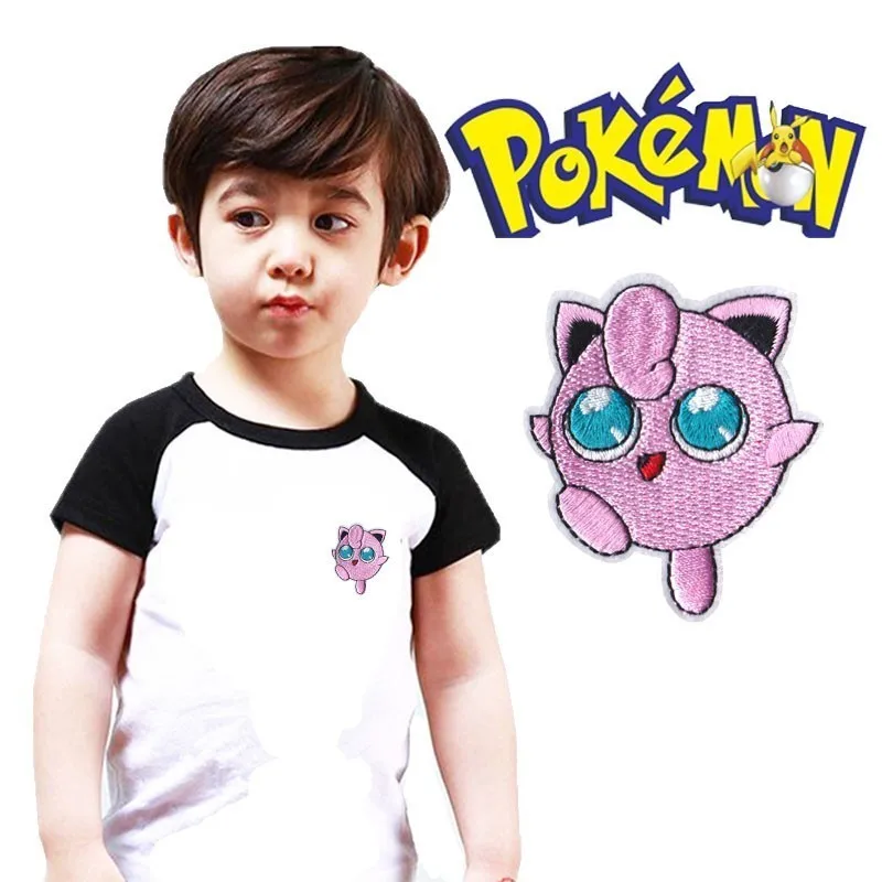 Детские топы для мальчиков и девочек; летняя одежда с вышитыми помпонами; милые детские футболки с аниме Kawaii; футболка с короткими рукавами реглан