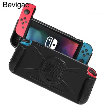 

Bevigac Hard Protective Case Anti-scratch Cover Shell Built-in Kickstand Game Card Slot for Nintendo Nintend Switch Console Game