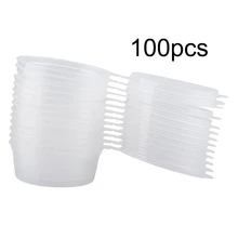 50 мл 2 унции прозрачные пластиковые чашки на вынос соус Приправа Коробка соус чашки коробки семейная домашняя посуда